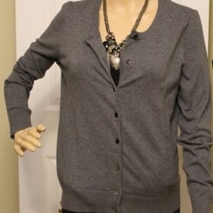 NWT Talbots Classic Grey Cardigan